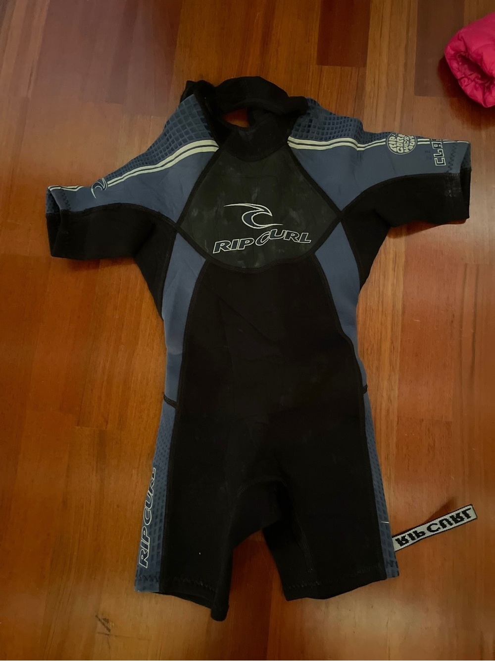 Rip Curl Kids Short Sleeve Swim Suit - Black & Navy Blue
